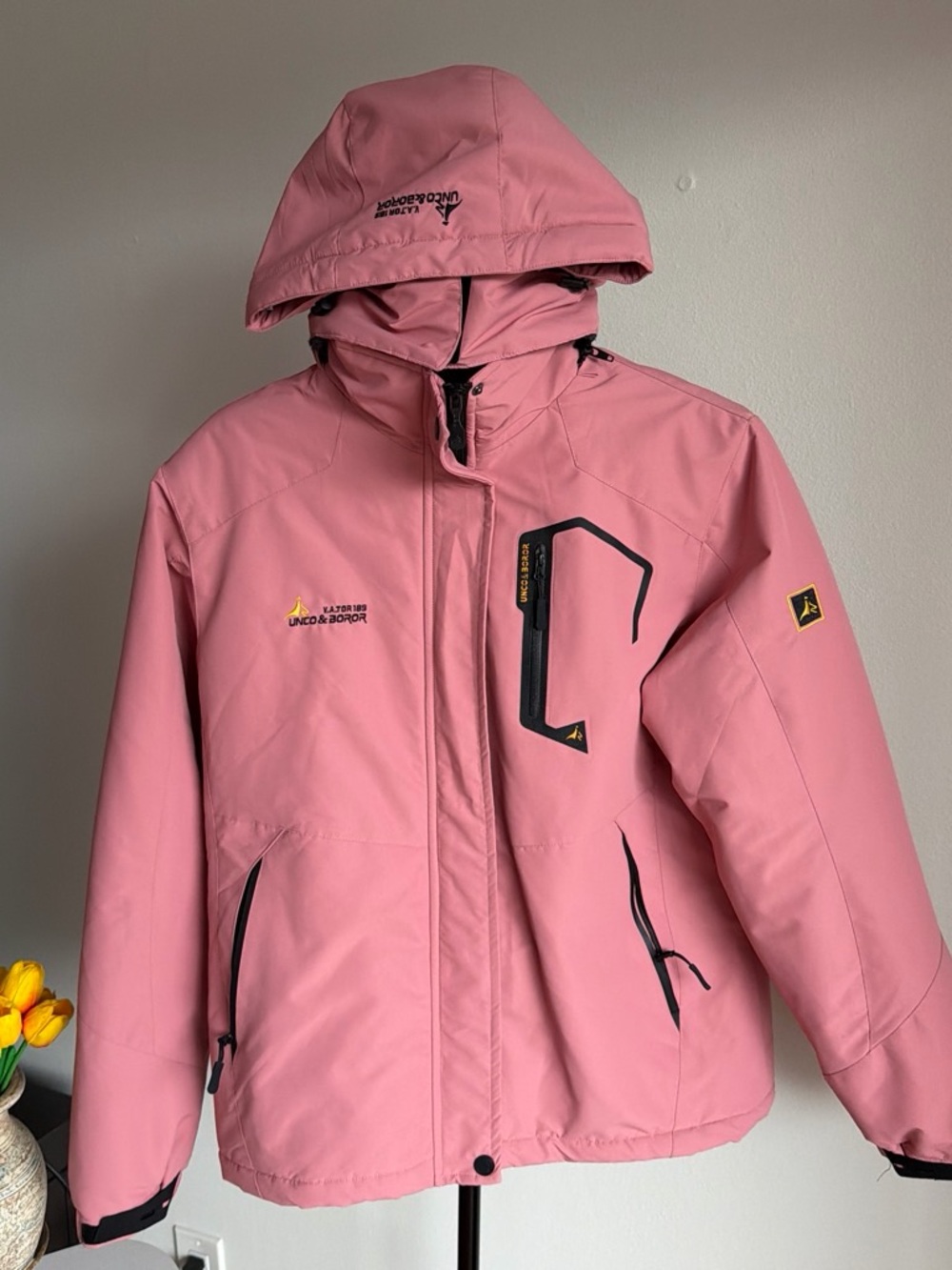 Ladies Pink Hooded Jacket